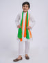 Jbn Creation Boy's' White Pure Cotton Kurta, Pyjama & Dupatta Set